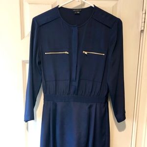Theory Navy Silk Dress